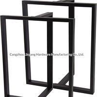 Support de table en acier au carbone en forme de Z, étagère de cuisine, support d'assaisonnement, support de bureau, pied de comptoir de bar épaissi sur mesure