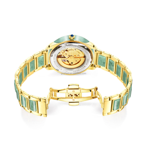 Coppia di coppia automatica quadrante Buddha orologio esclusivo Design naturale Jadeite <span class=keywords><strong>orologi</strong></span> per uomo e donna - Product Image 4