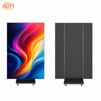 3840Hz Yüksek Yenileme Hızlı LED Poster Ekranı P1.53 P1.86 Katlanabilir Taşınabilir Dijital Ekran Paneli Perakende Mağazası Alışveriş Merkezi için