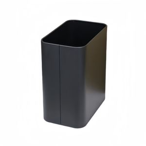 ตะกร้าใส่เศษกระดาษทรงสี่เหลี่ยม<span class=keywords><strong>8L</strong></span> พร้อมฝาถังขยะสีดำ/ สีขาวด้านถังขยะลายนูนสำหรับสำนักงาน/บ้าน - Product Image 4
