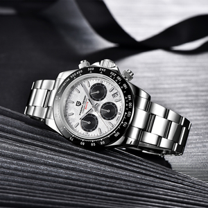 Relojes de Pulsera de Cuarzo PAGANI Design 1664, Cristal de Zafiro de 100 m, 41 mm, Correa de Cuero de Lujo, Patrón de <span class=keywords><strong>Meteorito</strong></span> Cerámico, Estilo de Dibujos Animados - Product Image 5