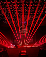 Laser DJ 8 Yeux, Barre Laser Rouge Scénique, Tête Mobile à Faisceau Laser pour Boîte de Nuit