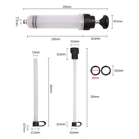 Pompe à air manuelle 200 ml pour l'entretien automobile, distributeur de carburant, seringue de transfert, outils d'extraction de liquides et d'huiles pour voiture