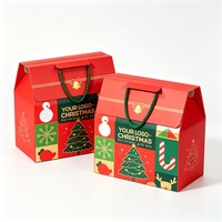 Offre Spéciale – Boîtes Cadeaux de Noël de Haute Qualité en Gros – Boîte Cadeau Chapeau et Écharpe de Noël – Boîte Cadeau à Encre de Soja avec Poignée