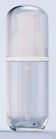 Flacon de lotion corporelle de haute qualité, 150 ml, blanc et transparent, à paroi épaisse et fond rond, flacon cosmétique pour brume de maquillage, 100 ml, 120 ml
