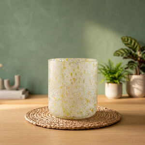 Portavelas cilíndrico de vidrio moteado personalizado Shri Govind International, portavelas hecho a mano para decoración del hogar, Navidad - Product Image 3