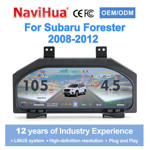 Compteur de vitesse numérique pour voiture Navihua, système Linux avec Carplay, jauge de vitesse automatique pour Subaru Forester 2008-2012 - Product Image 3