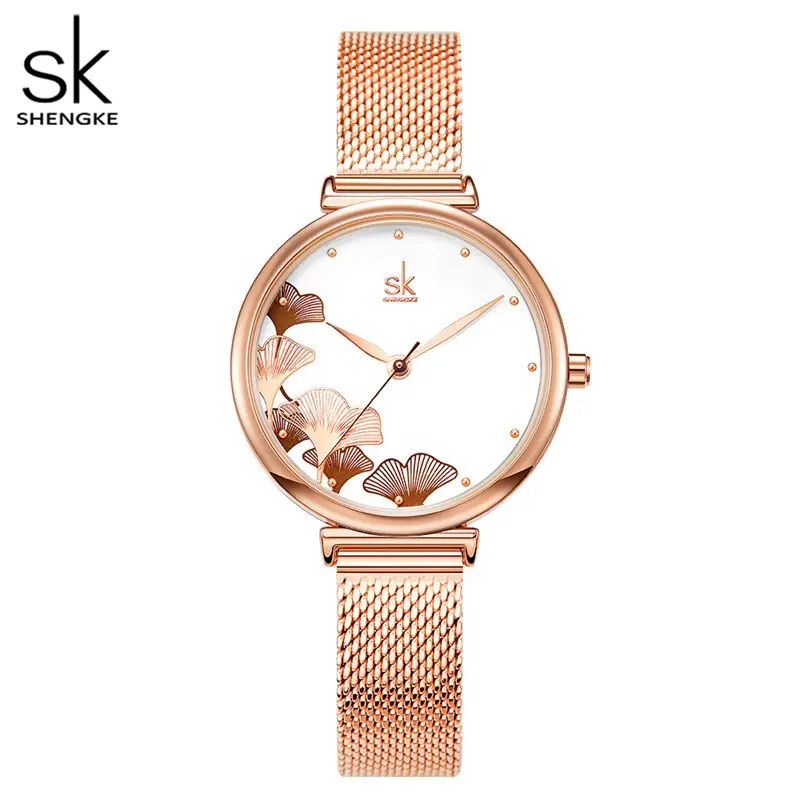 Ginkgo Leaves Watches For Women Luxury Classic Design Waterproof Multi-Color IP Plating 2023 Trending Products