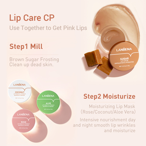 LANBENA Vente en gros Gommage hydratant pour les lèvres au sucre brun, exfoliant et masque pour les lèvres - Product Image 5