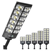 Lampe solaire LED extérieure puissante de 1200 watts, 504 LED, 3 modes, télécommande, étanche, lampe de jardin, lampe de rue