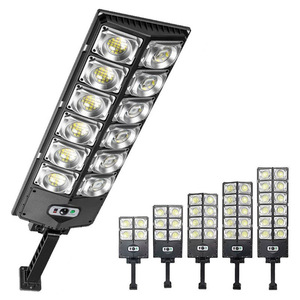 Lampada Solare <span class=keywords><strong>LED</strong></span> da Esterno 1200 Watt, Potente Luce Solare con 504 <span class=keywords><strong>LED</strong></span>, 3 Modalità, Telecomando, Impermeabile, per Giardino e Strada - Product Image 1