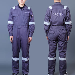 Seragam Kerja Lapangan Minyak dan Gas di Lepas Pantai, FR Viscose Polyamide Aramid, Coverall Anti Api Inheren, Baju Kerja Tahan Api - Product Image 6