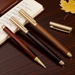 Luxury High Quality Logo Engraved 0.5Mm Ballpoint Rosewood Wooden Roller <b>Pen</b> Office Promotional Custom <b>Multiple</b> - Product Image 1
