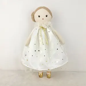 New Arrival Factory Design In Stock Ready T O Delivery Doll Ballerina Dress Black Rag Doll Stuffed Doll For Children Gifts