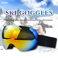 OEM Anlorr 7015 Lunettes de ski personnalisées Lunettes de neige cylindriques de haute qualité