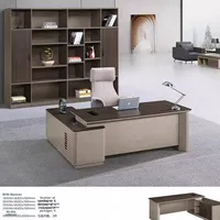 Set Scrivania Direzionale e Sedia Ergonomica in MDF per Ufficio Domestico e Commerciale - Vendita all'Ingrosso