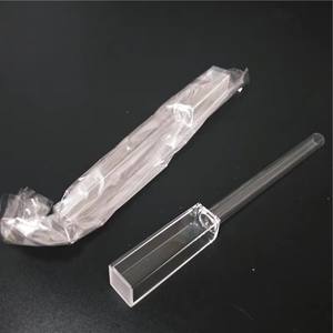 Cellule de cuvette de quartz de fluorimètre de longueur de chemin de 3.5ml 10mm avec tube de joint gradué - Product Image 2