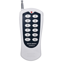 12 canaux sans fil commutateur d'alimentation/relais/extérieur/Interrupteur de télécommande, télécommande numérique 315/335/433/868 CY112D-12