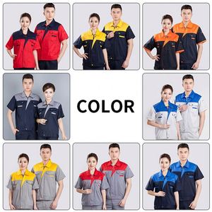 Promotion Workwear Worker Uniform Summer Custom Repair <b>Welding</b> Worker <b>Shirt</b> Suit for Corporate - Product Image 5