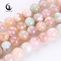 Perles d'agate Sakura 6/8/10 mm en gros, pierres naturelles, perles d'agate fleur de cerisier pour la fabrication de bracelets