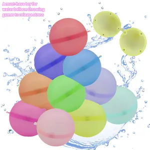Hot Selling Pool Beach Bath Toys Reusable Water Balloons Magnetic Self-Sealing Water Balls For Summer Outdoor Activities