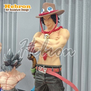 Vente d'usine, prix bas, figurine d'<span class=keywords><strong>action</strong></span> de personnage d'anime grandeur nature, statue Luffy One Piece, statue Ace, statue Luffy - Product Image 5