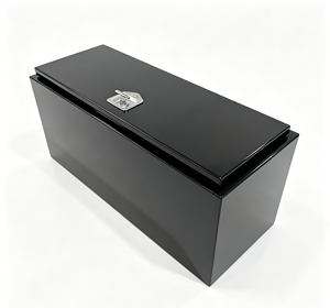 Boîte à outils en acier noir verrouillable pour camion, avec design antichoc pour pick-up et tracteur - Product Image 3