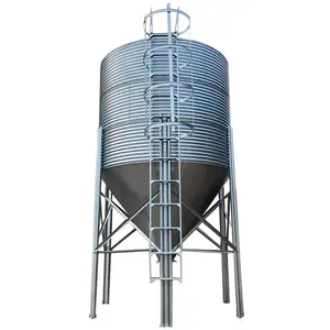 Silo de alimentación de aves de corral, utilizado para granja avícola, Silo de grano pequeño para granja de almacenamiento, Silos de alimentación de pollo