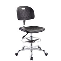 Chaise ergonomique professionnelle conçue pour les environnements de laboratoire et de salle blanche, facile à nettoyer, prévention de la corrosion