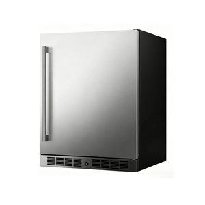 Refrigerador de bebidas con puerta de acero inoxidable NE-355-P, refrigerado por aire, con pantalla digital, 130LR600A, refrigerador doméstico para debajo de la mesa. - Product Image 2