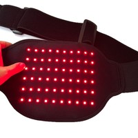 Ceinture de luminothérapie rouge avec vibration, coussin chauffant rechargeable pour les crampes menstruelles, coussin portable pour soulager les douleurs menstruelles