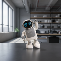 Robot Danseur IA Mini pour Haut-parleur avec Synchronisation Musicale, Éclairage LED RGB, Alimentation par Batterie USB pour Fête à Domicile, Cadeau pour Enfants