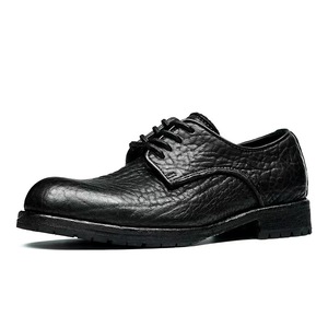 Chaussures habillées en cuir véritable pour homme, style Oxford britannique, à lacets, design sculpté, nouvelle collection, prix d'usine, luxe, automne - Product Image 2