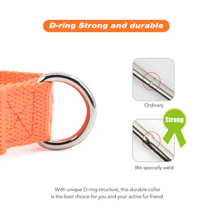 클래식 사용자 정의 색상 조절 나일론 개 강아지 목걸이 - Product Image 3