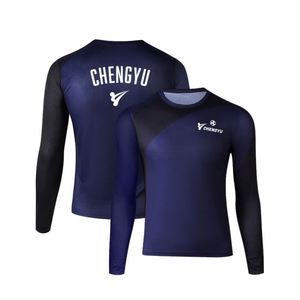 Maillot de football en polyester 100% à manches longues, respirant, avec logo et numéro personnalisés, sublimation - Product Image 1