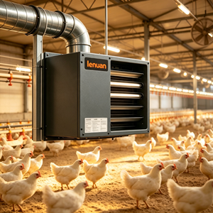 Calentador de Aire Forzado LNU50 de Combustión Indirecta para Aves de Corral, Calentador de <span class=keywords><strong>Gas</strong></span> GLP para Equipos de Cría de Animales y Aves de Corral, Nuevo - Product Image 1