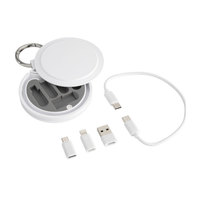 Cable de Carga USB Multifuncional 6 en 1 de 60W con Carga Rápida, Kit de Cables de Datos Portátiles, Adaptador y Caja de Almacenamiento para Viajes y Regalos