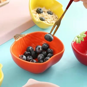 Céramique émaillée Nordic Creative Repas <span class=keywords><strong>Ananas</strong></span> Sauce Plat Cactus Pétale Petits Plats de Fruits Irréguliers Forme de Légumes - Product Image 3