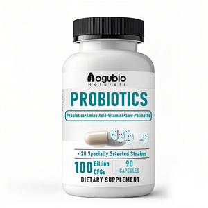AOGUBIO Supply OEM <span class=keywords><strong>Inuline</strong></span> complexe <span class=keywords><strong>probiotique</strong></span> pour hommes et femmes Capsules végétariennes Poudre d'<span class=keywords><strong>inuline</strong></span> de qualité alimentaire - Product Image 5