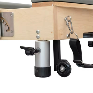 Máquina de Pilates Reformer Comercial, de Madera de Arce Resistente, Multifuncional y Portátil para Gimnasio en Casa y Estudio, con Beneficios para la Salud - Product Image 3