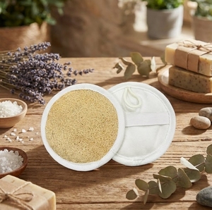 Sécurité pour la peau Fabricant vietnamien Tapis de massage pour le bain en fibres naturelles Éponge ronde de haute qualité pour un soin de la peau durable - Product Image 2