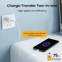 Amazoned gran oferta 120W carga rápida para Xiao mi adaptador de corriente USB cargador de pared supercarga tipo C Cable Compatible con Android