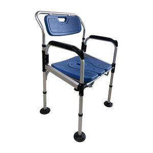 Chaise de toilette de type carré grand format, antidérapante, pour personnes âgées, handicapées, enceintes, usage domestique HJK 6015KC - Product Image 1