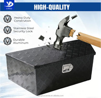 Armoire à outils en alliage d'aluminium avec couvercle à ressort à gaz verrouillable par clé, boîte à outils en alliage d'aluminium