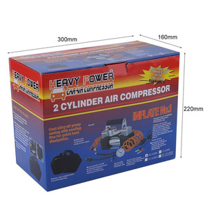 כפול כפול צילינדר של רכב Inflator משאבת רכב צמיגי אוויר משאבת צמיג Inflator נייד אוויר משאבת Dc 12v רכב אוויר מדחס - Product Image 6