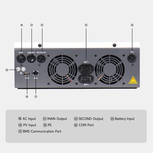 Convertisseur <span class=keywords><strong>solaire</strong></span> hybride 6,2 kW sur réseau DC/AC avec <span class=keywords><strong>chargeur</strong></span> <span class=keywords><strong>solaire</strong></span> MPPT, sortie unique, efficacité de 99,5 %, garantie de 3 ans - Product Image 5