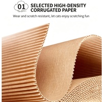 Grattoir à chat en carton ondulé, directement de l'usine, durable, jouet pour chat, fournitures pour animaux de compagnie, fabricant en gros