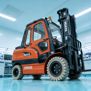 Montacargas Eléctrico de Cuatro Ruedas Pequeño de 4 Toneladas, Apilador Contrapesado sin Patas, con Batería y Puerta <span class=keywords><strong>para</strong></span> Levantar y Cargar - Product Image 4