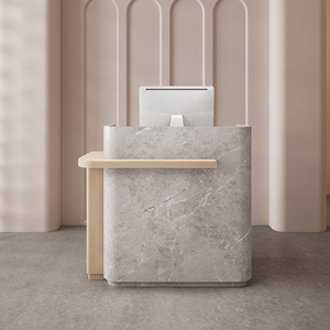 Mostrador de Recepción Pequeño de Alta Gama, Moderno y de Lujo, para Tiendas de Ropa, Salones de Belleza y Recepciones - Product Image 4