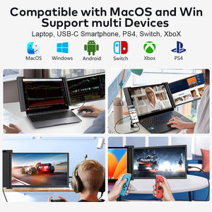 2025 mới đa màn hình máy tính 15.6 inch LCD 1920*1080P IPS máy tính xách tay kép xách tay màn hình Extender chơi game màn hình - Product Image 5